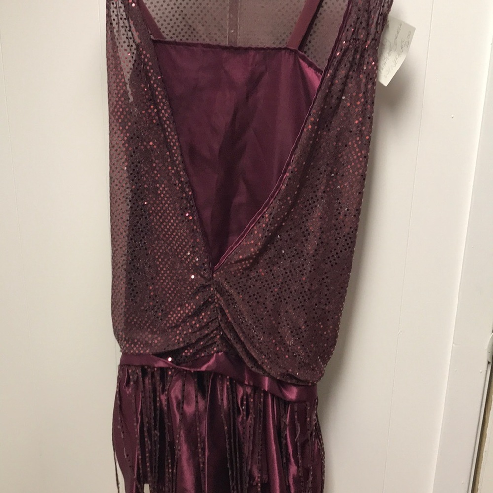 Sz. small flapper dress costume theater headband & beads